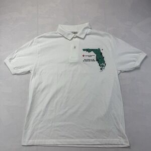 90s American Red Cross Florida Puzzle T Shirt Single Stitch Mens M USA